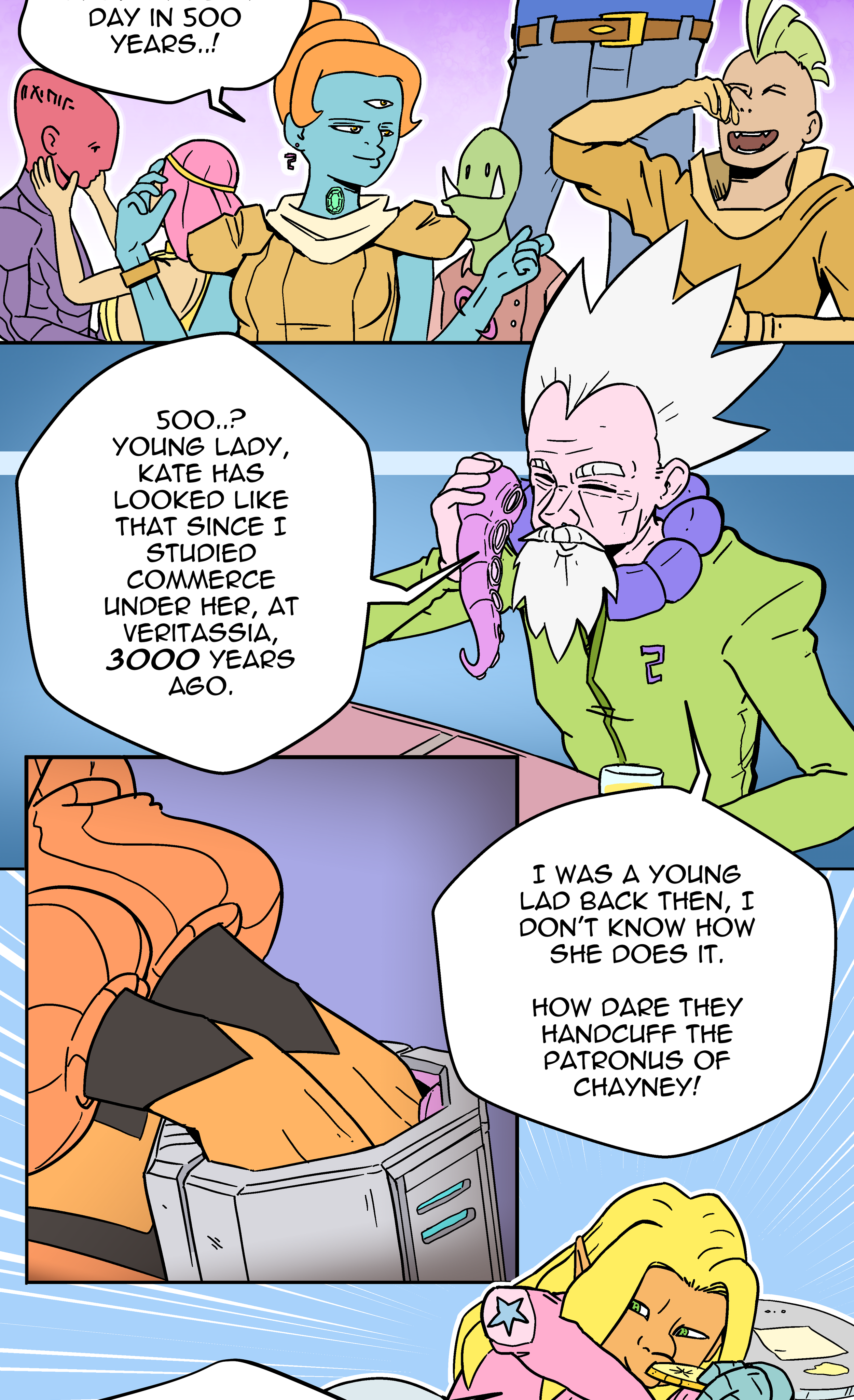 Scatter Space Part 11, comic section 36 of 53.